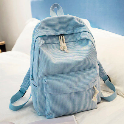 Lady Campus Student Rucksack Girl's Velour Backpack Schoolbag Knapsack Backpacks