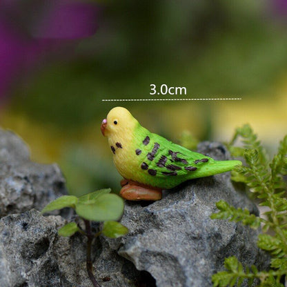 Decoration Ornaments 3pcs/lot Gorgeous Parrot Moss Micro Landscape Material