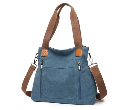 Women's Canvas Shoulder Bag Outdoor Shoulder Bag Women's Commuting Shoulder Bag