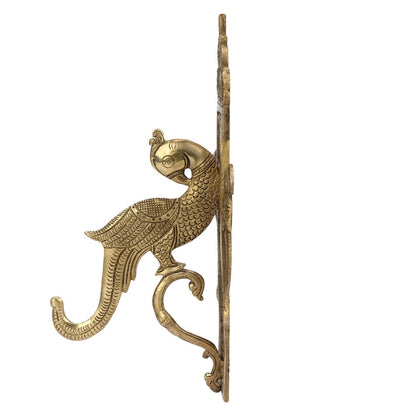 Brass Parrot Wall Bracket Decorative Wall Hook for Hanging Lamps Home Decor