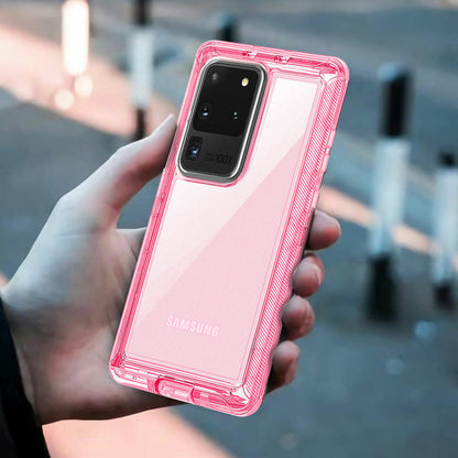For Samsung Galaxy S20 Ultra Plus Transparent Case Clear Phone Cover + Accessory