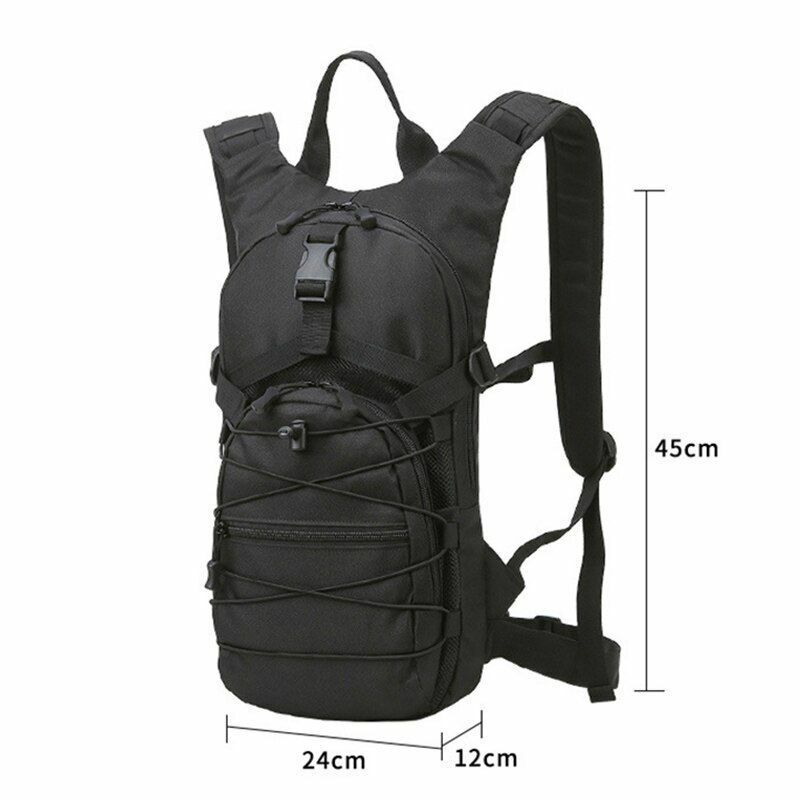 15L Tactical Backpack 800D Oxford Hiking Outdoor Cycling Camping Bag 45*24*12 CM