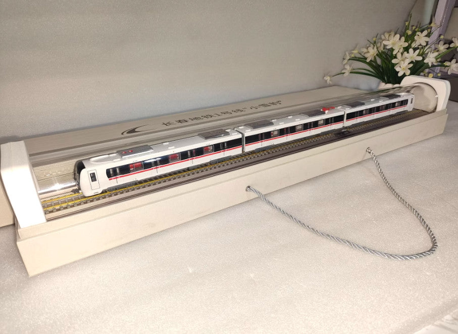 1:87 80CM Changchun Metro Line 1 Subway Passenger Car Train Diecast Model