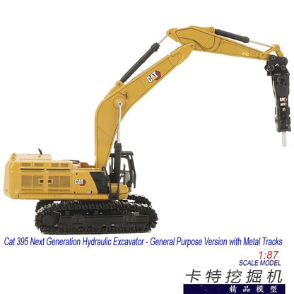 1:87 DM CAT395 Hydraulic Excavator Contruction Machine Equipment Diecast Model