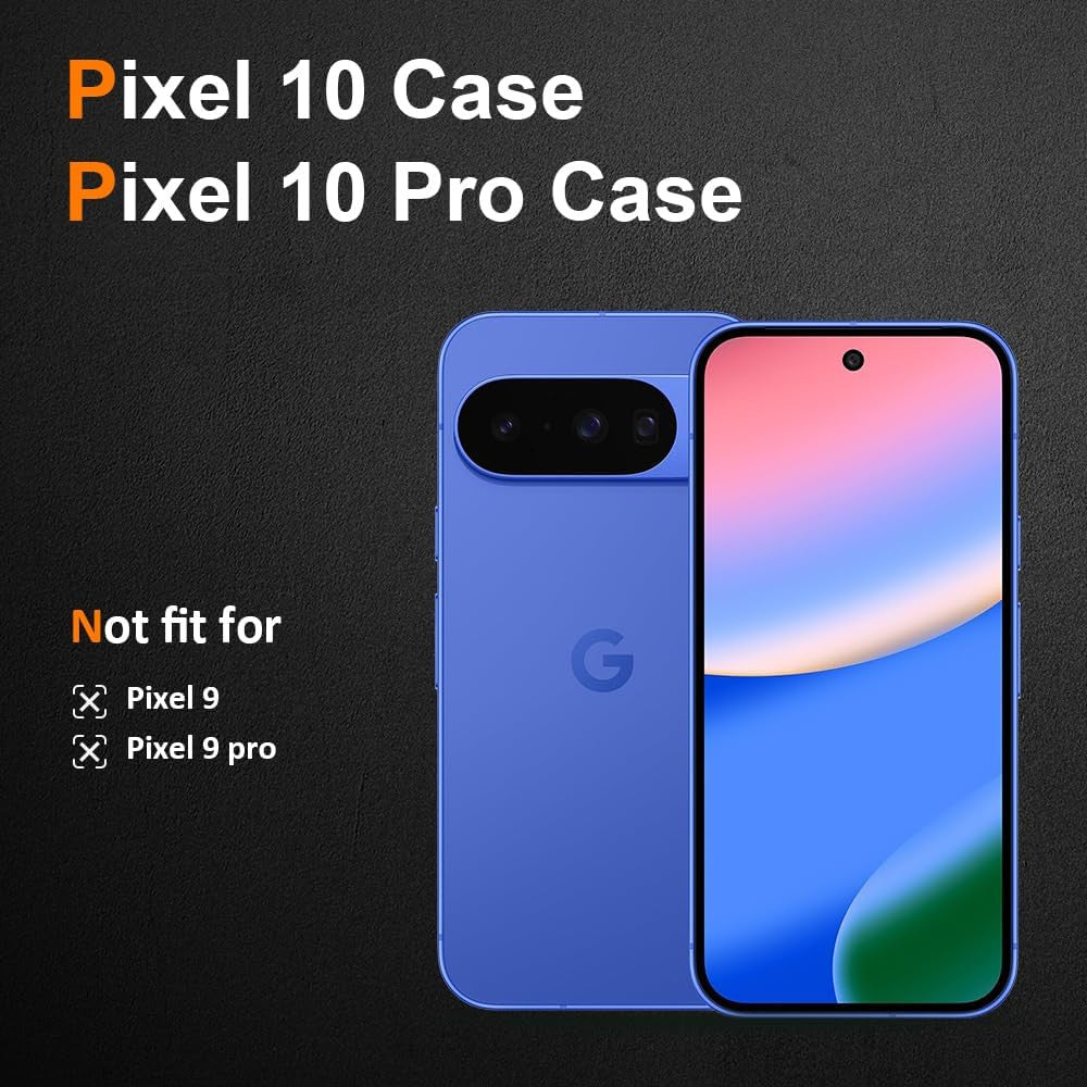 Silicone Clear for Google Pixel 10/10 Pro Case. Soft Slim-Fit Transparent TPU Si