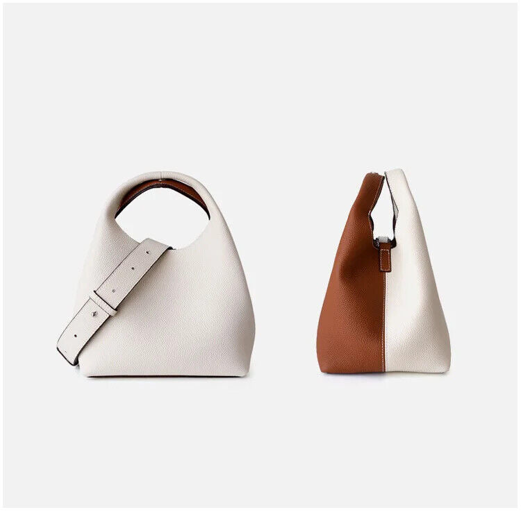 Women Bucket Bag Cowhide Bag High Grade Ladies Handbag New Winter