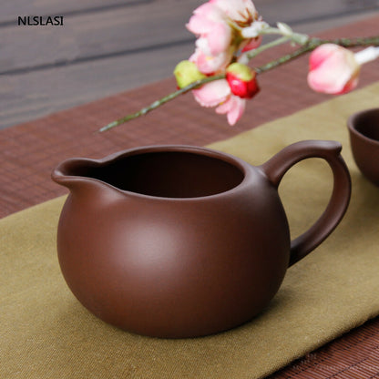 Yixing Purple Clay Fair Cup Cha Hai Master Teacup Handmade Tea Set Accessories