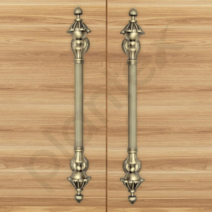 Set of 2 Antique Look Main Door Handle Pull Push Door Handle Door Accessories