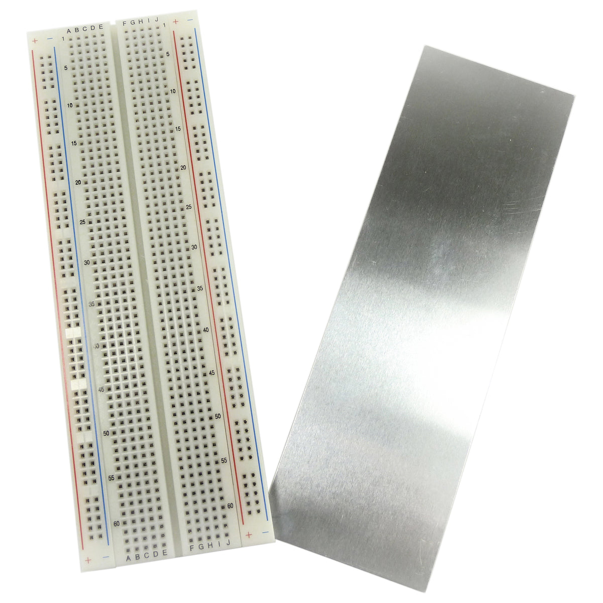 Solderless Plug-In Breadboard 830 Tie Points, 6.5" x 2.1" - ROHS Compliant