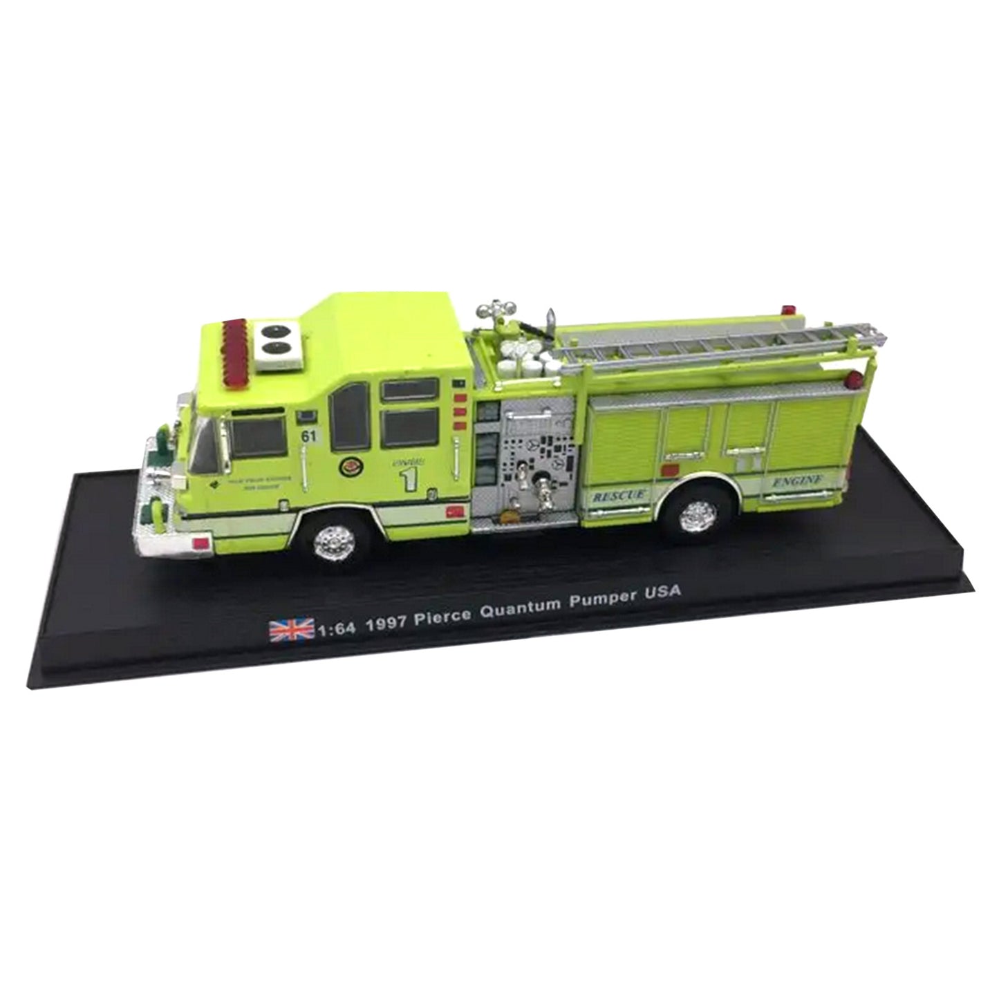 1:64 Scale 1997 Pierce Quantum Pumper Fire Truck Alloy Model Collection