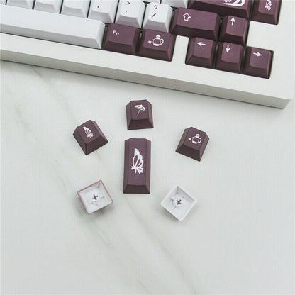 DIY Tea Witch Theme Keycaps 129 Set Key For MX 104 108 87 64 68 980