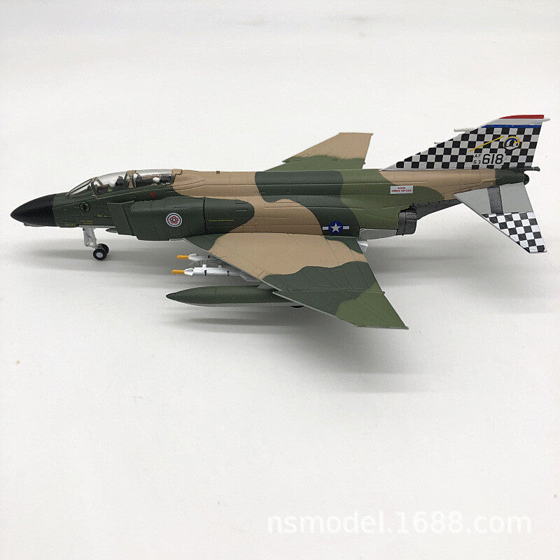 1/100 F-4C Phantom II Supersonic Fighter Aircraft Model Alloy Military Ornaments