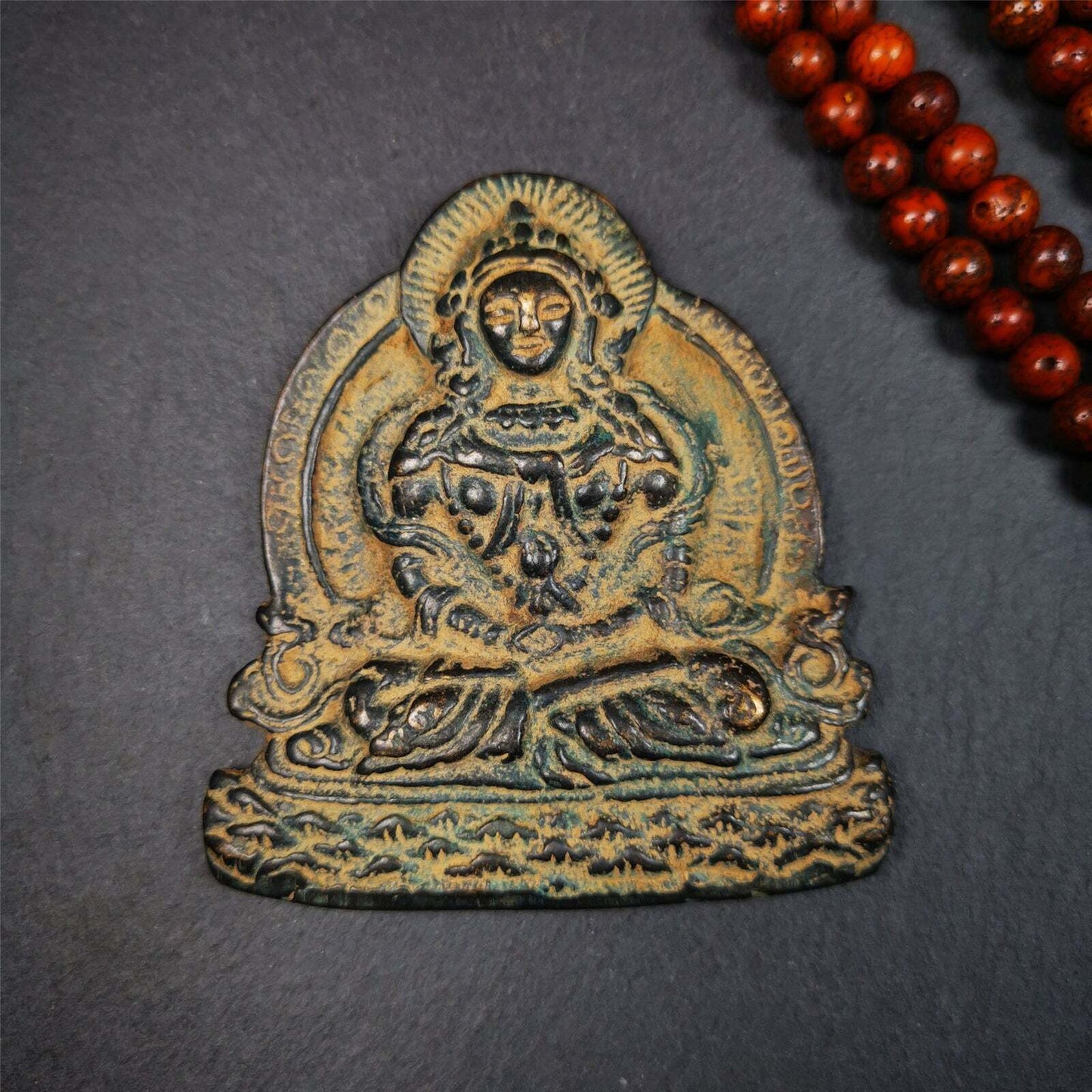 Handmade Tibetan Buddhist Statue Amitayus Buddha of Infinite Life
