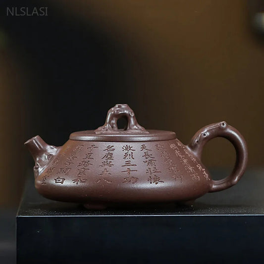 250ml Chinese Yixing Tea Pot Purple Clay Teapot Kettle Raw Ore Handmade Tea Set