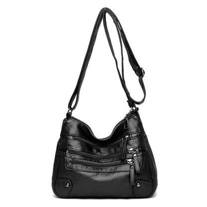 High Quality Soft Leather Shoulder Bags Multi-Layer Crossbody Bag Handbag Purse