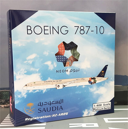 Phoenix SAUDIA AIR NEOM FOR BOEING B787-10 HZ-AR26 1:400 DIECAST Aircraft Model