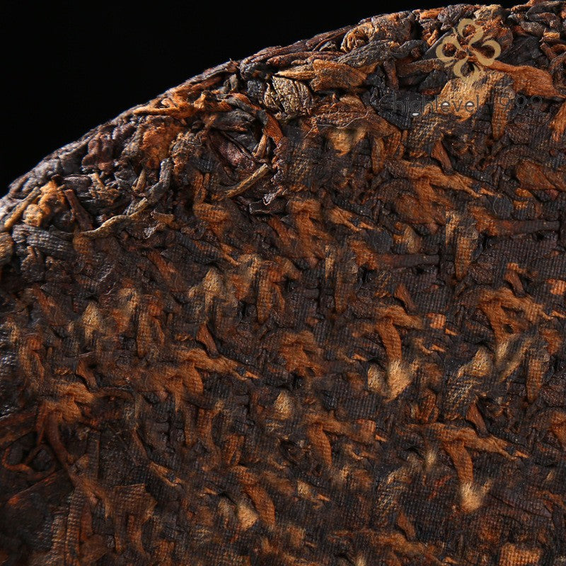 357G, Old Ripe Puer Tea Cake Bulang Mountain, Vintage Chenxiang Yunnan Tea -