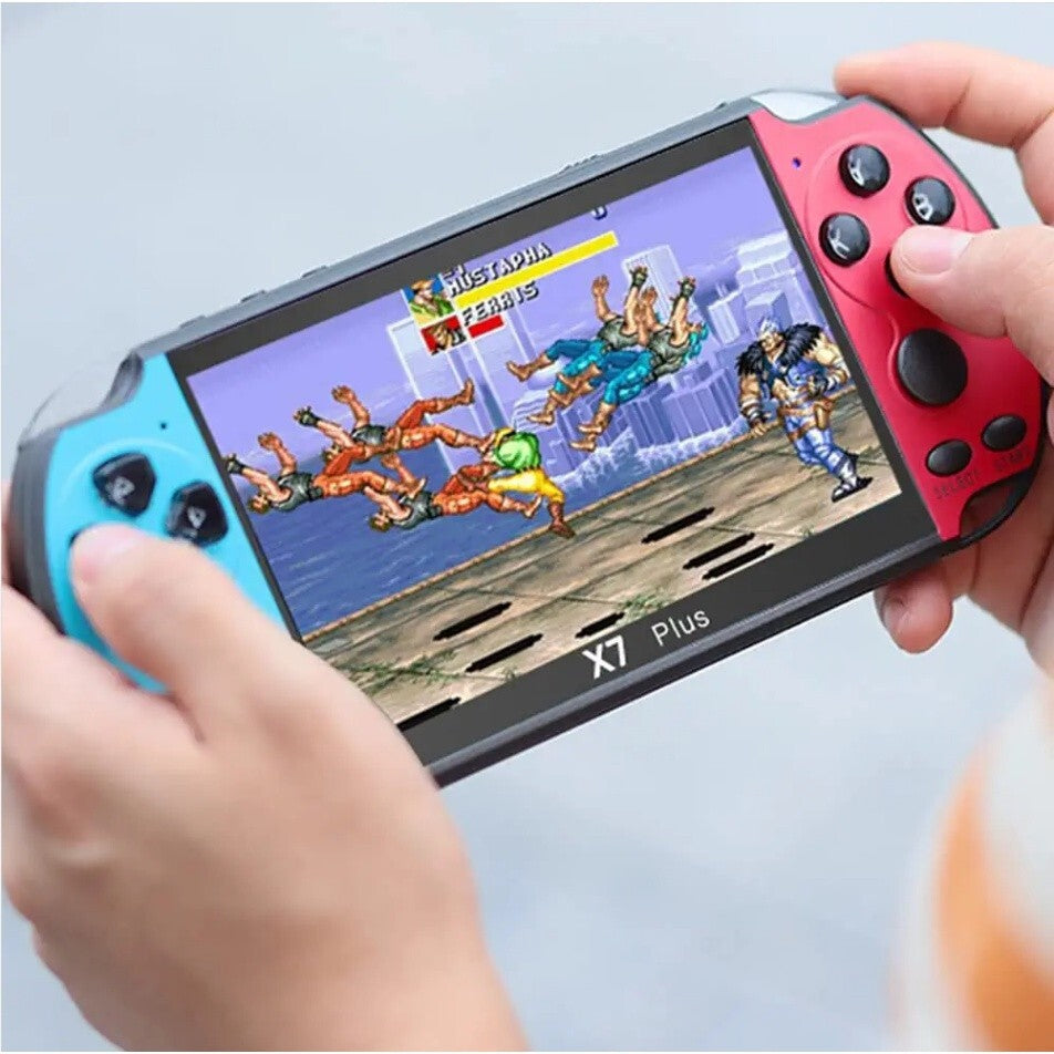 X7 Plus 5.1" Dual Joystick Portable Handheld Game Console Built-in 10000+ Games