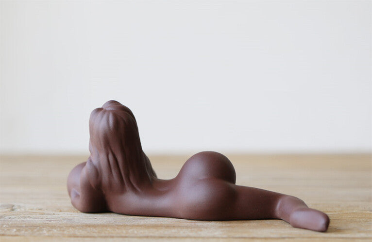 Funny Tea Pet Naked Beauty Mini Tea Play On Tea Tray Yixing Zisha Artiwork Gift