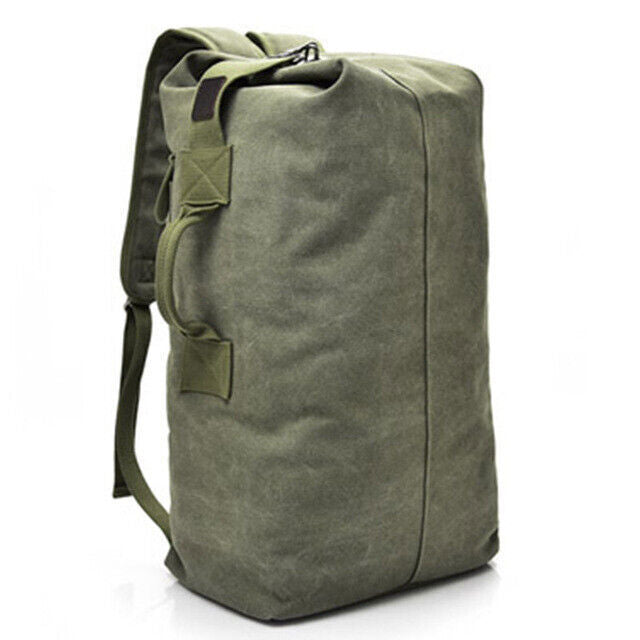 Men's Military Canvas Backpacks Male Shoulder Army Bag Tourist Foldable Bag