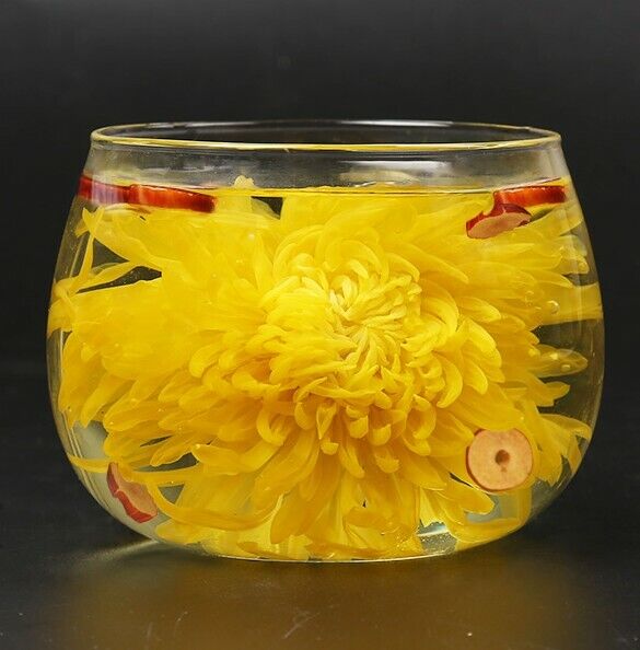 100pc Emperor Chrysanthemum Flower Tea,Giant Golden JU HUA Big Blooming tea