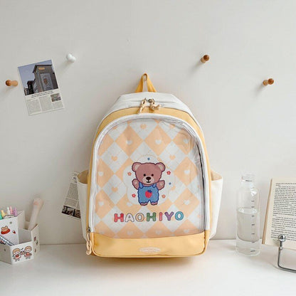 Backpack Cute Transparent School Backpack Bags Nylon 32*42*13 CM Polyester Purse