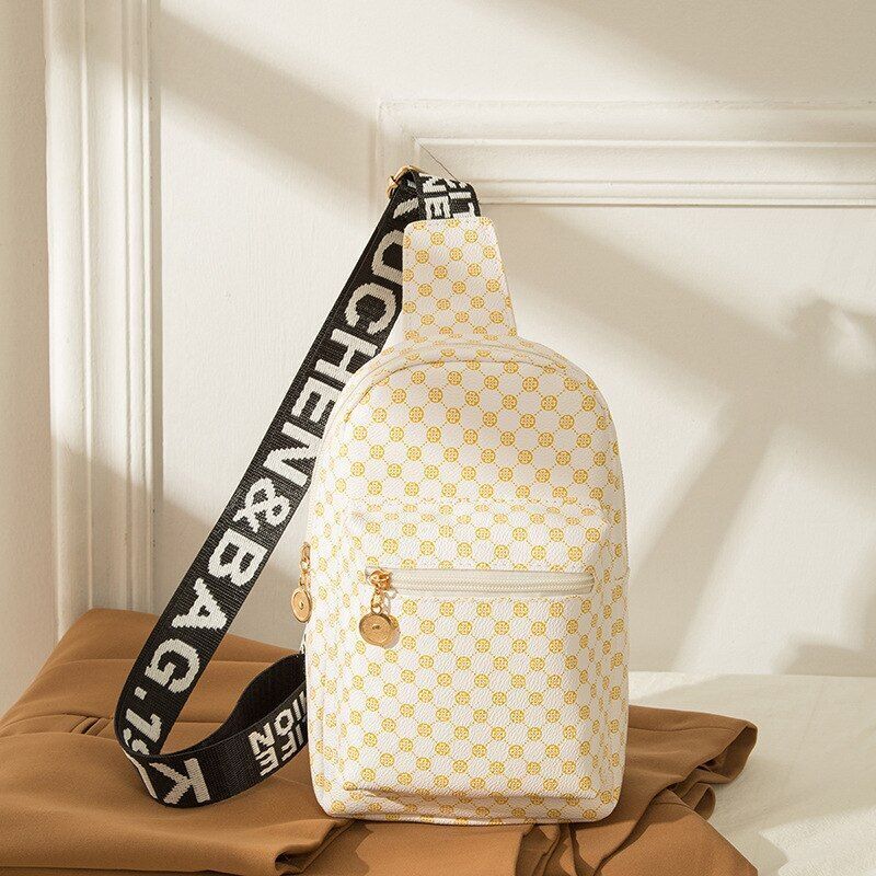 Polyester Bag Fashion Simple Crossbody Printed Chest Bag Set Shoulder Purse 1 PC