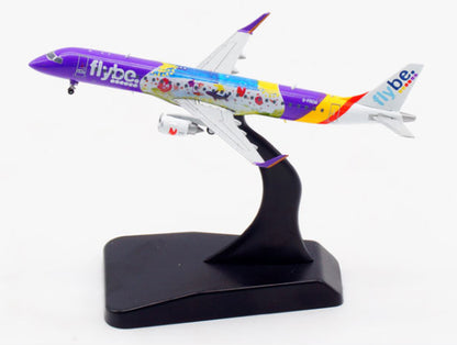 1:400 JC Wings Flybe Embraer ERJ-190 Passenger Airplane Diecast Aircraft Model