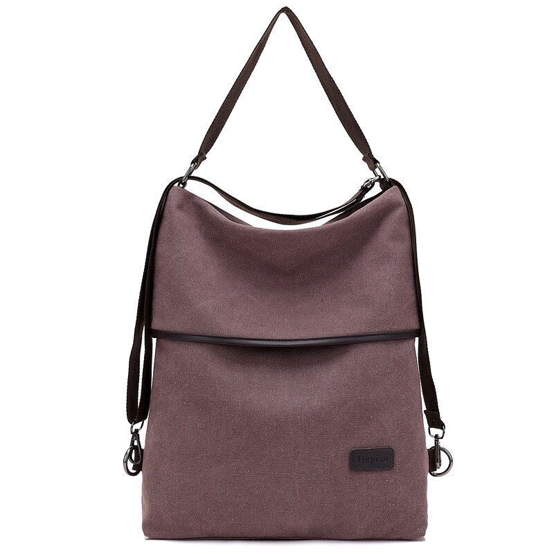 Multifunctional Canvas Backpacks Multi Pocket Travel School Books Bags Polyester