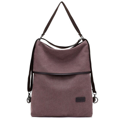 Multifunctional Canvas Backpacks Multi Pocket Travel School Books Bags Polyester