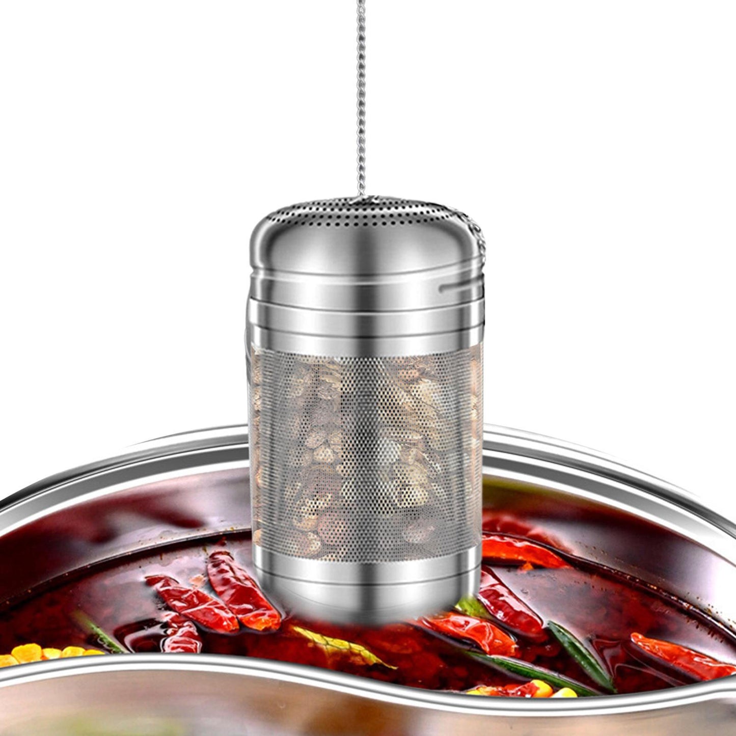 Stainless Steel Tea Infuser Tea Leaves Spice Seasoning Ball Strainer Filter Set