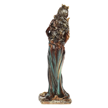 Fortuna Roman Goddess of Good Luck Fortune Tyche Statue Figurine Idol 11 Inch