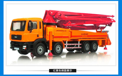 1:55 KDW Concrete Pump Truck Construction Machine Equipment Diecast Model
