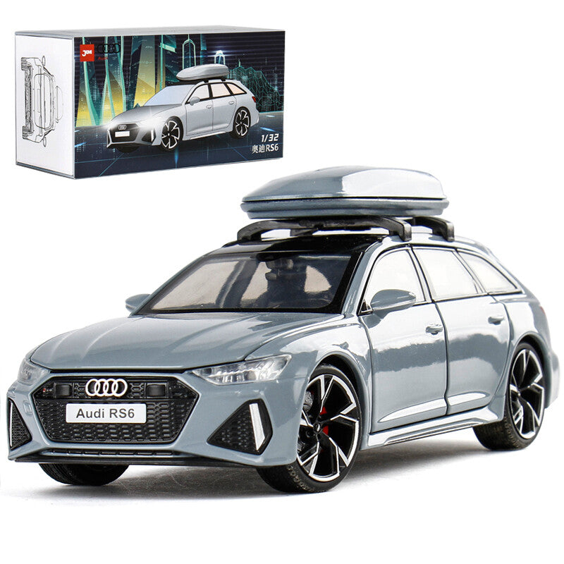 1/32 Audi RS6 Model Car Metal Diecast Toy Cars Boys Toys for Kids Gifts Gray