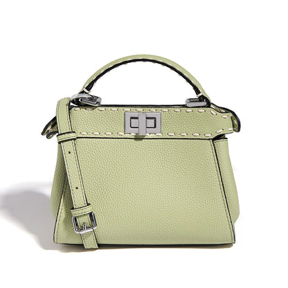 Cowhide Mini Tote Bags Women Handbags Hand Crossbody Shoulder Bag
