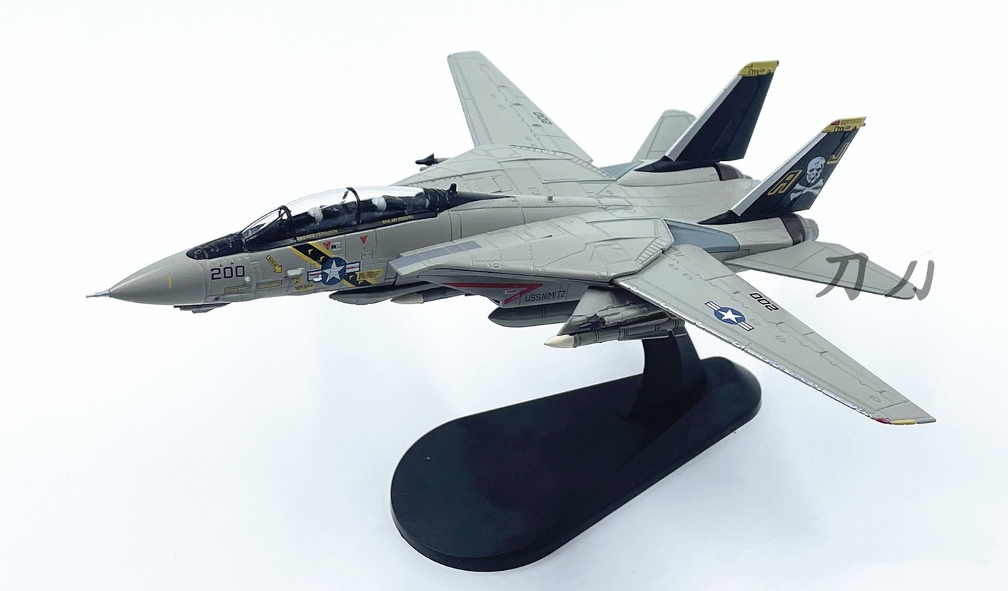 1:100 WLTK USA Grumman F-14A Tomcat VF-84 Fighter Diecast Plane Aircraft Model