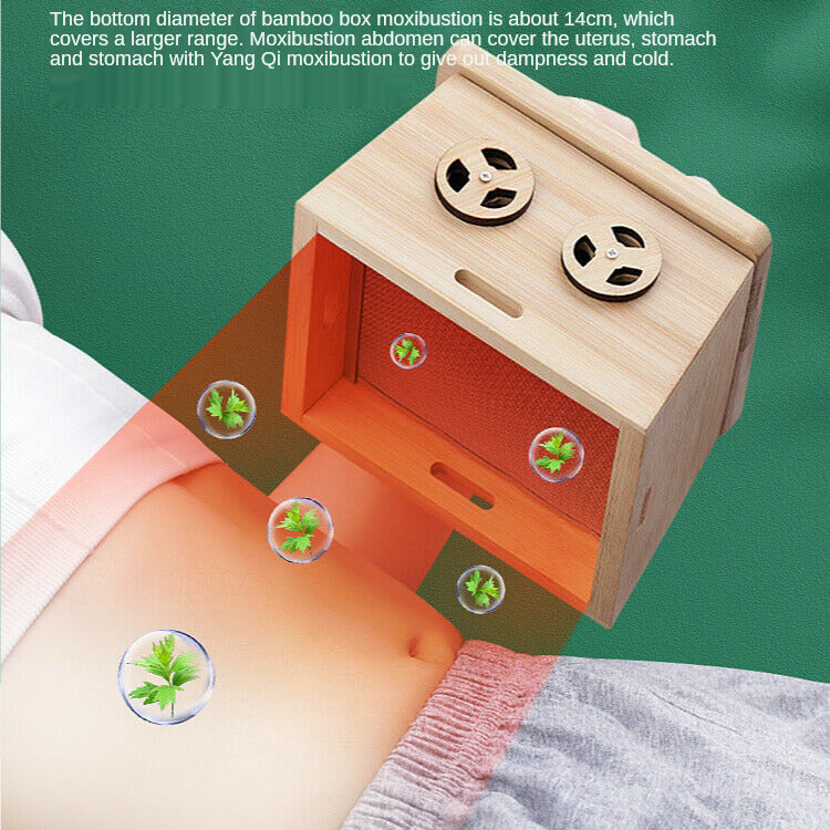 Wooden Moxibustion Box Portable Wormwood Article Tool Moxa Fumigation Tool 艾灸艾条