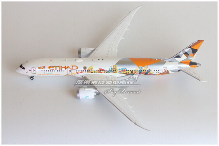 1:400 JC Wings ETIHAD BOEING 787-9 Passenger Airplane Diecast Aircraft Model