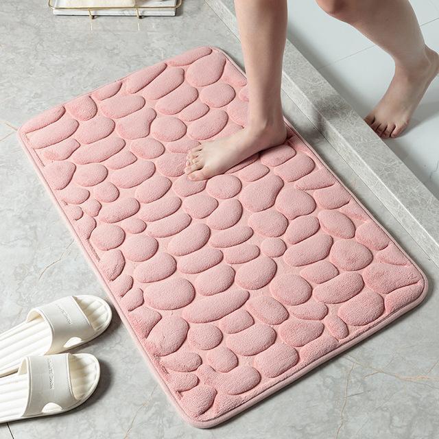 Non-slip Bathroom Shower Soft Bathroom Bath Mat Bathroom Rug, Absorbent Wash Mat