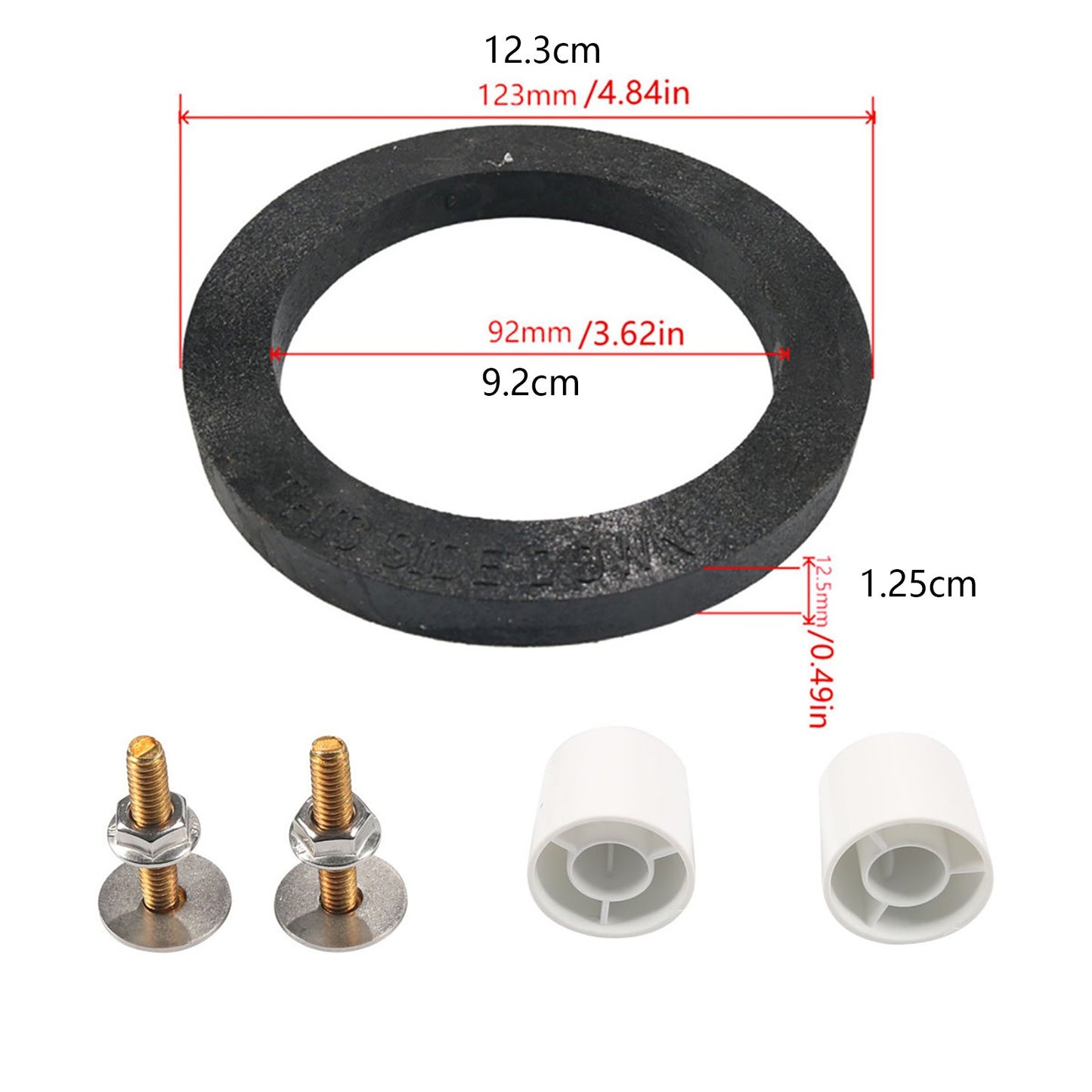 1set Rubber RV Toilet Seal Gasket Kit For Dometic 300 310 320 Series RV