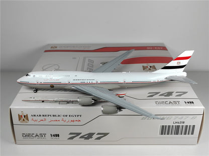 1:400 JC Wings ARAB REPUBLIC OF EGYPT B747-8 Passenger Airplane Diecast Model