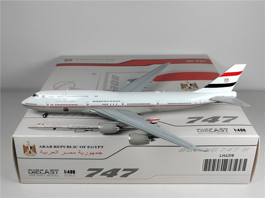 1:400 JC Wings ARAB REPUBLIC OF EGYPT B747-8 Passenger Airplane Diecast Model