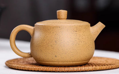 5.3" Chinese Yixing Zisha Pottery Duan Clay 240CC Handmade Plum Blossom Teapot