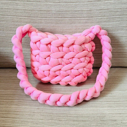 Shoulder Handbag Women Handmade Crochet Bags Girls Rope Crossbody Bags