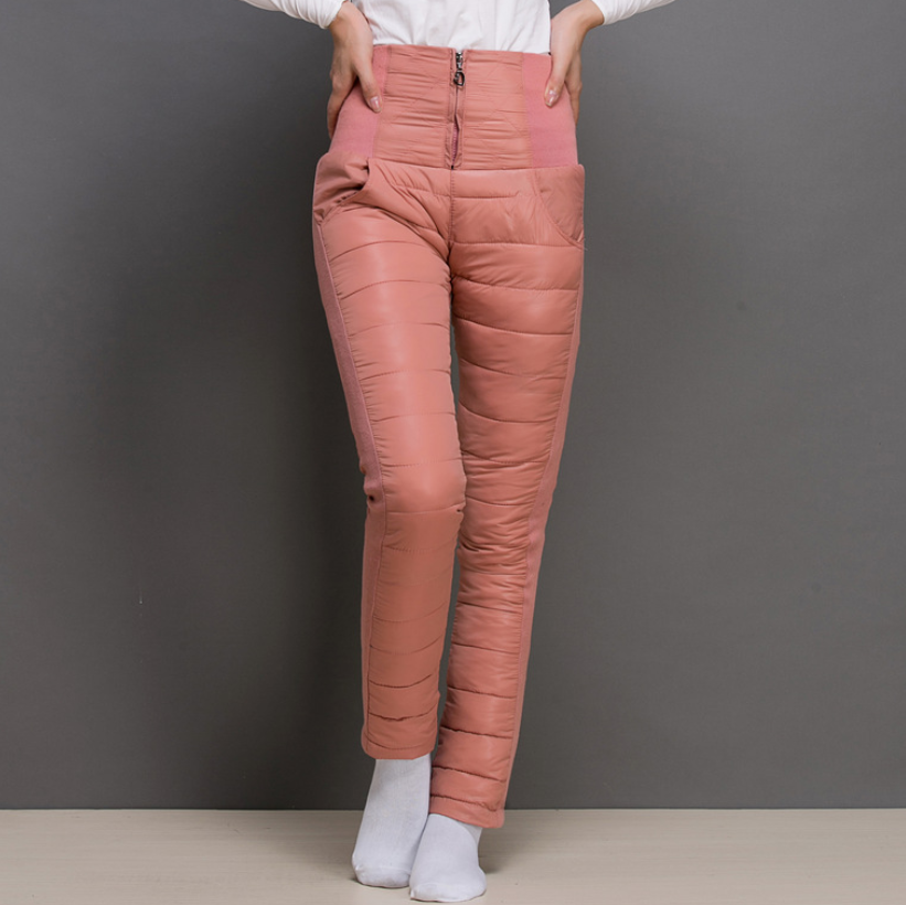 Women Winter Sweet Fashion Pant Outwear Duck Down Puffer Warm Long Trousers New