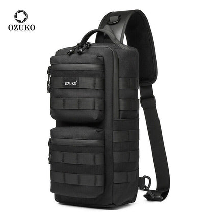 OZUKO Large Capacity Crossbody Bag Outdoor Tactical Waterproof BagSling Backpack