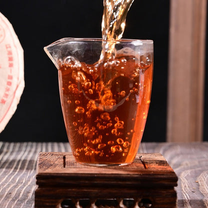 357g Pu'er Tea cake,10-Years Ripe Jingmai Mountain Puer Tea Cake Yunan Puerh Tea