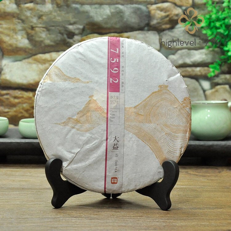 2014 TAETEA Classic Ripe Pu'er Tea 7592 Dayi Puerh Ripe Yunnan Puer Tea 357g