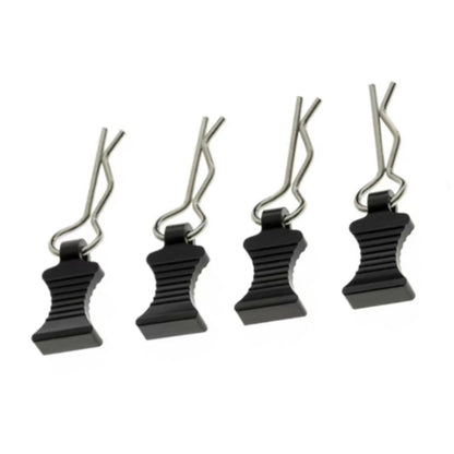 4Pcs Alloy&Steel R-type Body Clips With Mount For Axial SCX6 AXI05000 1/6 RC Car