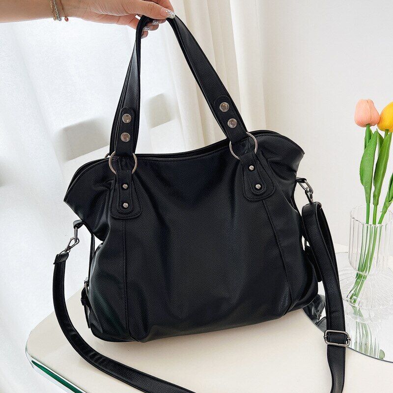 Shopper Tote Bag Women Pu Leather Female Shoulder Crossbody Bags Women's Handbag